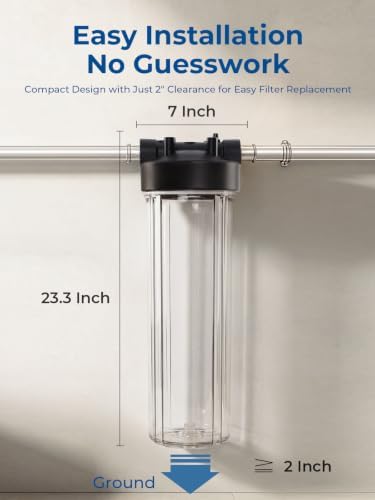 Heavy Metal & Chlorine Reduction Clear Whole House Water Filter System - Image 7