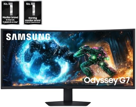 Samsung 40” Odyssey G7 (G75F) Series WUHD Curved Gaming Monitor - Image 2