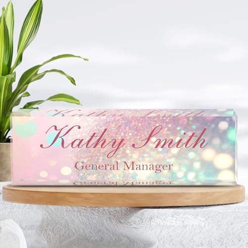 Custom Name Plate for Desk | Personalized Desk Name Plate | Personalized Boss Employee Appreciation Gifts | Acrylic Name Plate Office Desk Accessories - Image 6