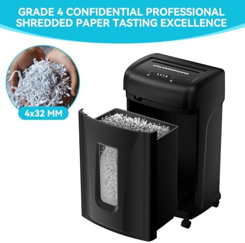 Heavy Duty Paper Shredder for Office, 22-Sheet Cross Cut Shredder Machine - Image 6