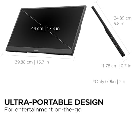 ViewSonic VX1754 17 Inch 1080p Portable Gaming Monitor, IPS 144Hz Display - Image 6