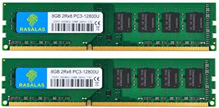 Rasalas 16GB Kits (2x8GB) PC3L -12800 DDR3L 1600 MHz UDIMM 2Rx8 1.35V 1.5V CL11 240PIN Dual Rank DIMM Non-ECC Unbuffered Desktop Memory Computer RAM Upgrade by Rasalas