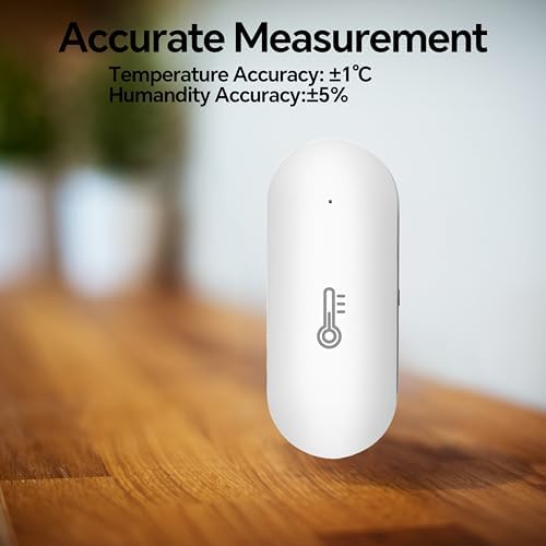 JCHENG Temperature Humidity Sensor for TUYA Zigbee Gateway Exclusively- Remote Monitoring, Extended Battery Life, App Control, Smart Home Automation - Image 3