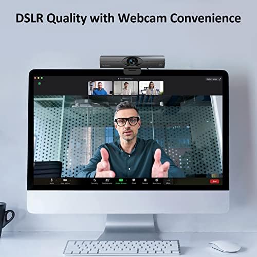 NexiGo Iris, 4K AI Webcam with 1/1.8" Sony_Sensor, Onboard Flash Memory, HDR, PiP, DSLR-Style Control, Auto Framing/Tracking with Flexible FOV, Noise-Canceling Mics, for Zoom/Teams/OBS and More - Image 3