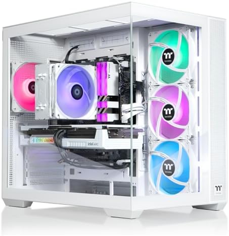 Thermaltake LCGS View i1258S-380 Gaming Desktop (Intel® Core™ i5-12600KF, ToughRam 16GB DDR4 3600Mhz RGB Memory, Intel® Arc™ B580, 1TB NVMe M.2, WiFi, Windows 11) V38S-B760-B58-LCS by Thermaltake