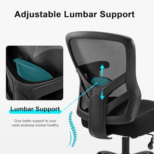 YFO Ergonomic Office Chair, Mesh Computer Desk Chair - Image 5