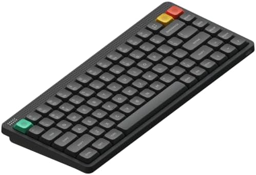 nuphy Node75 Hot-swap Wireless Mechanical Keyboard Black-Red Nano Switch by NuPhy
