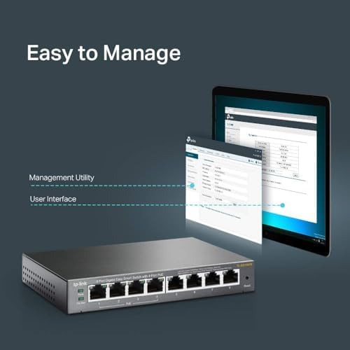 TP-Link TL-SG108PE V3, 8 Port Gigabit Easy Smart Managed PoE Switch - Image 3