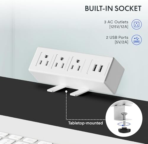 FLEXISPOT EN2 48"x24" Standing Desk with Power Strip Bundle, Maple - Image 3
