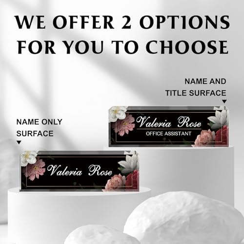 Custom Name Plate for Desk, Acrylic Desk Name Plate Personalized, Employee Appreciation Gifts, Office Desk Accessories for Woman Teacher Nurse, Coworker Gifts for Manager Assistant - Image 6
