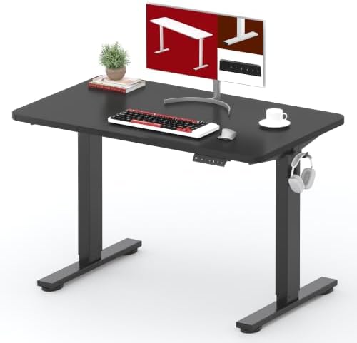 SANODESK 40''x24'' One-Piece Height Adjustable Electric Standing Desk by sanodesk