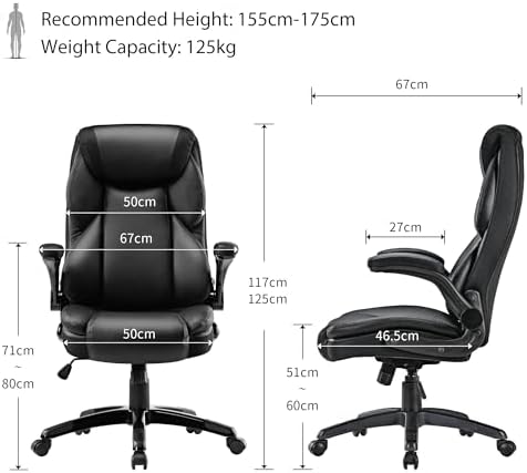 EUREKA ERGONOMIC PU Leather Desk Chair Office Executive Chair - Image 2