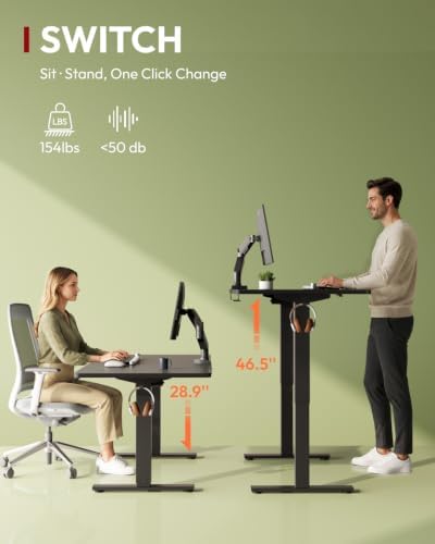SANODESK 71x32'' Large Height Adjustable Ergonomic Electric Standing Desk - Image 2