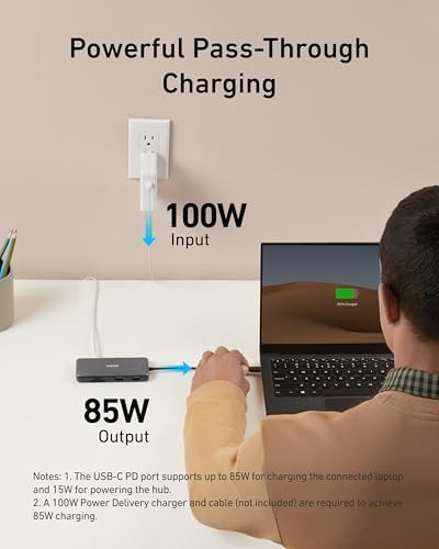 Anker USB-C Hub, 8-in-1 Multiport Ethernet Adapter with 4K@60Hz HDMI Port - Image 6