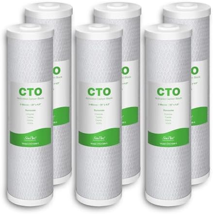 SimPure 5 Micron 20" x 4.5" CTO Carbon Whole House Water Filter Cartridge by SimPure_Water