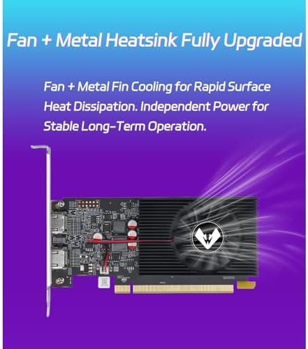 MOUGOL AMD Radeon R7 350 4GB GDDR3 Low Profile Graphics Card, 2*HDMI Port - Image 6