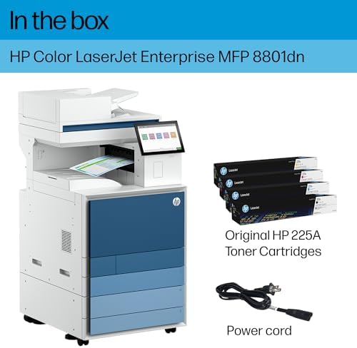 HP Color LaserJet Enterprise 8801dn Multifunction Printer, Scanner, Copier, Duplex, Best for Office (9S184A) - Image 6