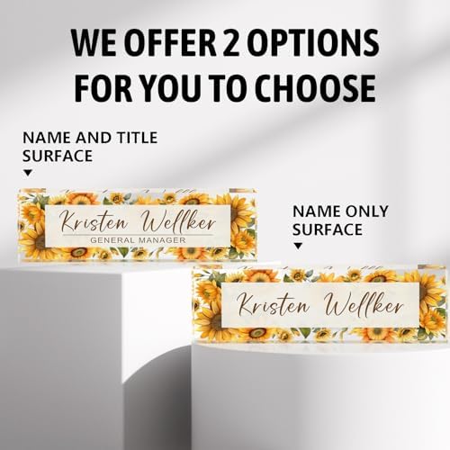 Name Plate for Desk, Custom Office Desk Decor The Office Gifts for Women Men, Employee Appreciation Gifts for Boss, Manager, Teacher, Nurse - Image 4