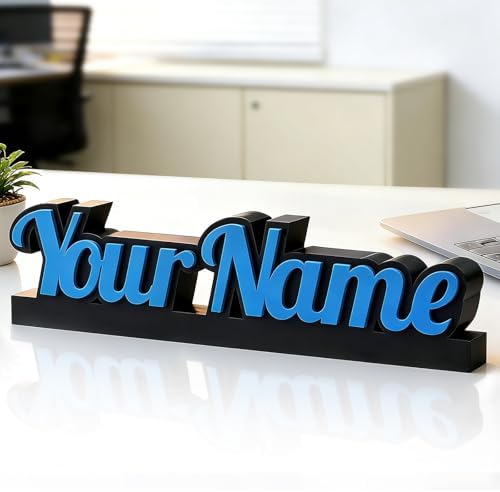 Custom Name Plate for Desk | Personalized 3D Printed Desk Name Plate | Office Decor for Women Men | Personalized Gifts for Coworkers Teacher Boss Nurse| Employee Appreciation Gifts by Ueedklaayy