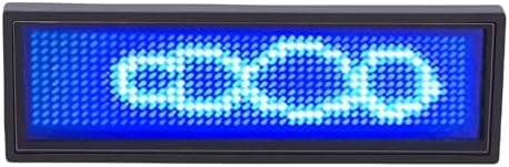 LED Name Tag 12 x 48 Pixels, Blue Rechargeable LED Badge, Adaptable for Trade Show, Exhibition, Disco, Hotel - Image 5