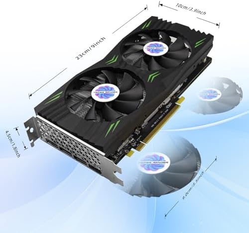 RX 580 Graphics Card 8GB 2048SP GDDR5 256 Bit PC Gaming Video Card Computer Graphics Boards 3*DP 1*HDMI PCI Express 3.0 with Freeze Fan Stop for Desktop Computer GPU for Gaming PC - Image 4