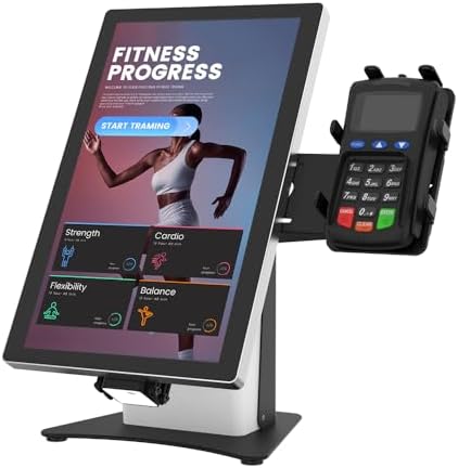 Kiosk VESA Display Stand All Metal for 15.6 inch Screen Monitor - BSC804BW by Beelta