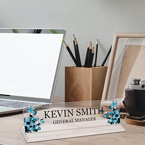Custom Acrylic Name Plate for Desk, Office Personalized Desk Name Plate - Image 6
