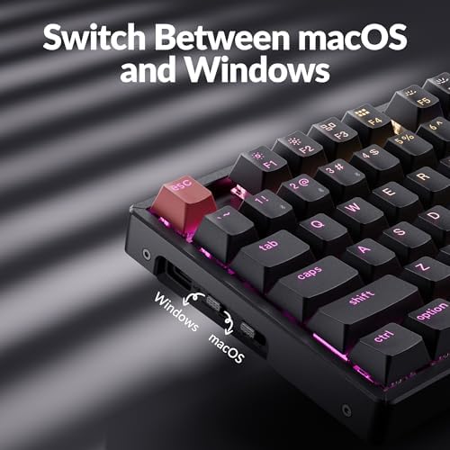 Keychron K8 V2 Wireless RGB Mechanical Keyboard, 87-Key TKL Layout, QMK Launcher Custom, Hot-Swap Brown Switch, Shine-Through Keycaps, Bluetooth 5.2 & Wired, Aluminum Frame, for Mac/Windows/Linux - Image 6