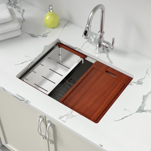 Sarlai 24 Laundry Sink Undermount 24x18 Inch Laundry Utility Sinks 13" Deep - Image 6