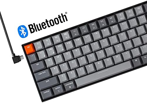 Keychron K4 96% Layout 100 Keys Wireless Bluetooth 5.1/Wired USB Mechanical Gaming Keyboard with Keychron Super Red Switch White LED Backlight N-Key Rollover for Mac Windows PC-Version 2 - Image 5