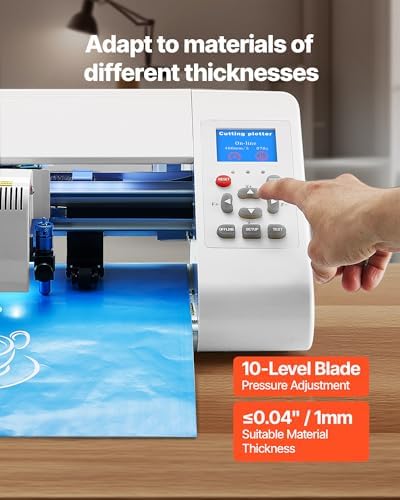 VEVOR Cutting Machine, Automatic Edge Detection Vinyl Cutter Machine with Design Software and Materials, Compatible with Multiple File Formats, for Creating Customized DIY Crafts, Cards, Stickers - Image 6