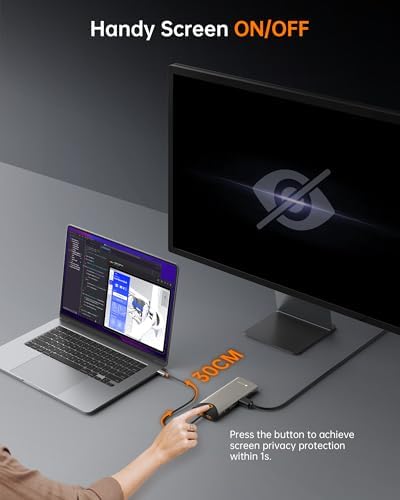 NOVOO 15 in 1 Docking Station Dual Monitor USB C Docking Station 3 Monitors - Image 5