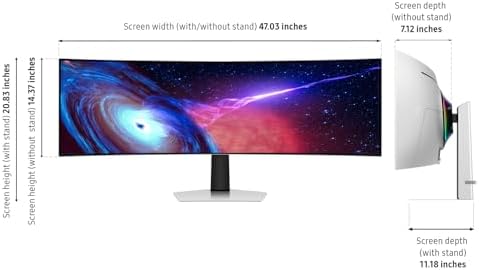 Samsung 49" Odyssey (G93SC) Series QD-OLED Curved Gaming Monitor - Image 3