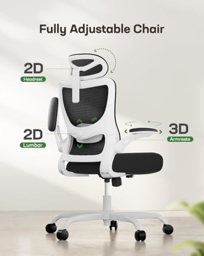Marsail Ergonomic Office Chair with 3D Armrests, Pack of 3 - Image 3