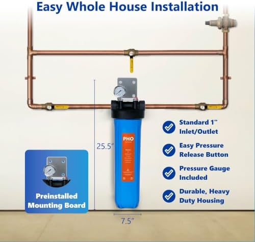 Express Water WH100SP Anti Scale Whole House Water Filter System, Blue - Image 6