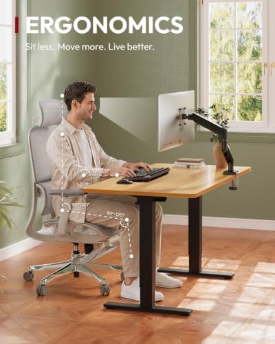 SANODESK One-Piece 40 x 24'' Electric Height Adjustable Standing Desk - Image 6