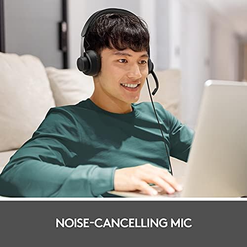Logitech Zone 750 Wired On-Ear Headset with Advanced Noise-canceling Microphone, Simple USB-C and Included USB-A Adapter, Plug-and-Play Compatibility for All Devices, Pack of 4 - Image 2