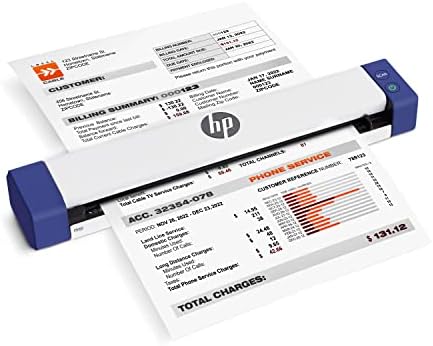 HP Small USB Document & Photo Scanner for Portable 1-Sided Sheetfed Digital Scanning, Model HPPS100, for Home, Office & Business, PC and Mac Compatible, HP WorkScan Software Included by Unknown