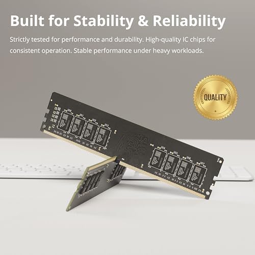 Timetec 16GB DDR4 2400MHz (PC4-2400T) PC4-19200 UDIMM Desktop RAM – 288-Pin 1.2V CL17 Non-ECC Unbuffered DIMM Memory Module Upgrade - Image 5