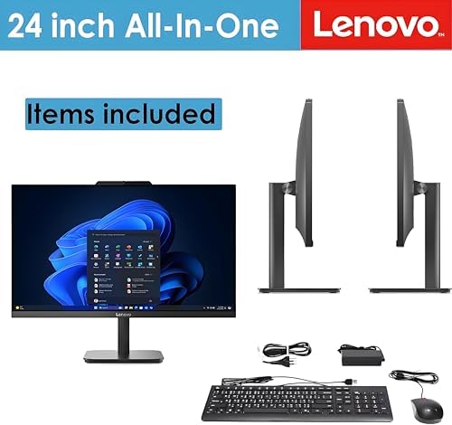 Lenovo 24 23.8" Intel 4-Core 16GB 512GB SSD All-in-One Desktop Computer - Image 7