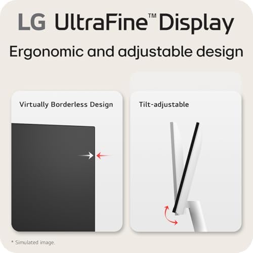 LG 27US500-W Ultrafine Monitor 27-Inch 4K UHD (3840x2160) HDR10 IPS Borderless Design Reader Mode Flicker Safe Switch App HDMI DisplayPort - White - Image 4