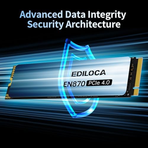 Ediloca 2TB SSD NVMe M.2 2280 PCIe Gen4 x4 Internal Solid State Drive, 2TB NVME SSD Read Speed up to 7400MB/s, Dynamic SLC Cache, Compatible with PS5, Gaming PC, and Laptop(EN870) - Image 4