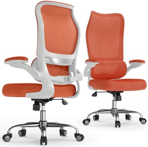 TRALT Office Chair Ergonomic Desk Chair with Lumbar Support Orange, 1 by TRALT