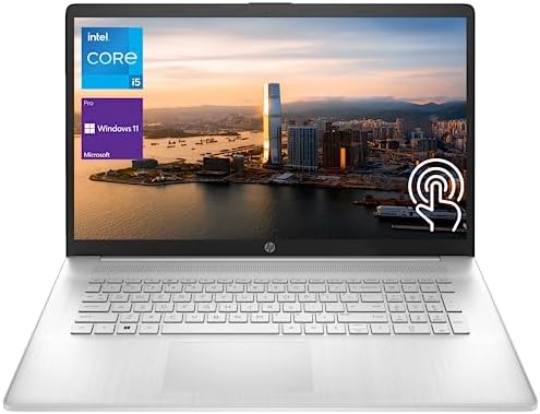 HP Latest Business Professional Laptop, 17.3" HD+ Touchscreen, Intel Core i5-1334U, 32GB RAM, 1TB SSD, Webcam, HDMI, FP Reader, Backlit KB, Wi-Fi 6, Windows 11 Pro, Silver by Unknown