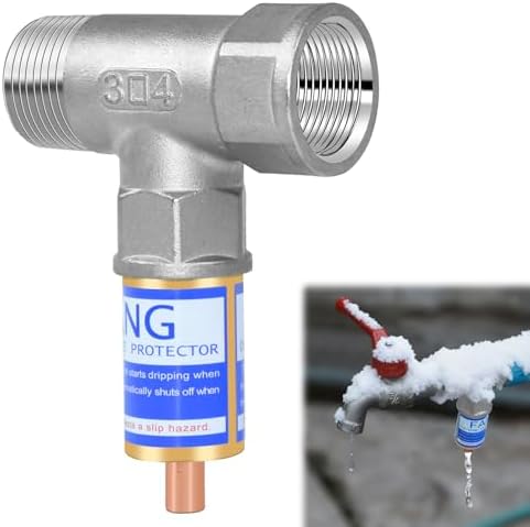 1 Set T-Type Outdoor Faucet Freeze Protector, Metal Spigot Covers with Tape by Fantang