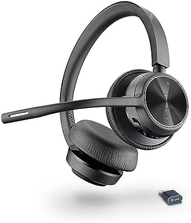 Poly Voyager 4320 UC | Bluetooth Wireless Headset with Noise-Canceling Mic by Poly