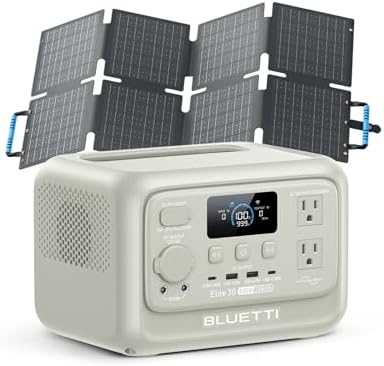BLUETTI Solar Generator Elite 30 V2 with 60W Solar Panel Included 288Wh by Unknown