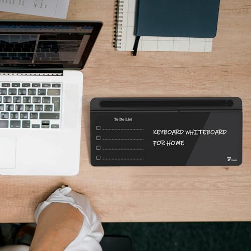 TOWON Glass Desk Whiteboard 16x7 in with to-Do List Templates, Black - Image 6