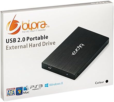 80Gb 80 Gb 2.5 Inch External Hard Drive Portable USB 2.0 - Black - Fat32 - Image 6