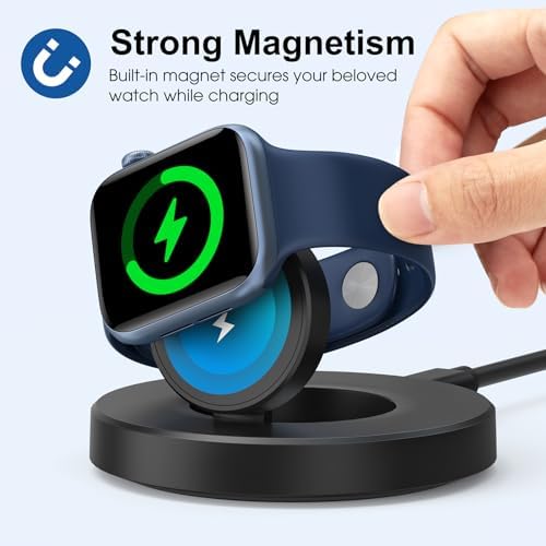 Upgraded for Apple Watch Charger,Portable Magnetic Fast Charging Dock - Image 2